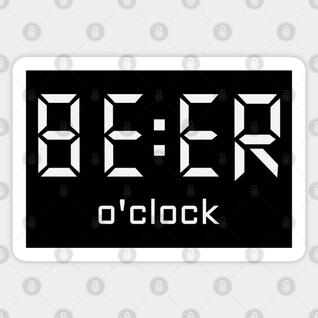 Beer O Clock Sticker by Stylecombinator